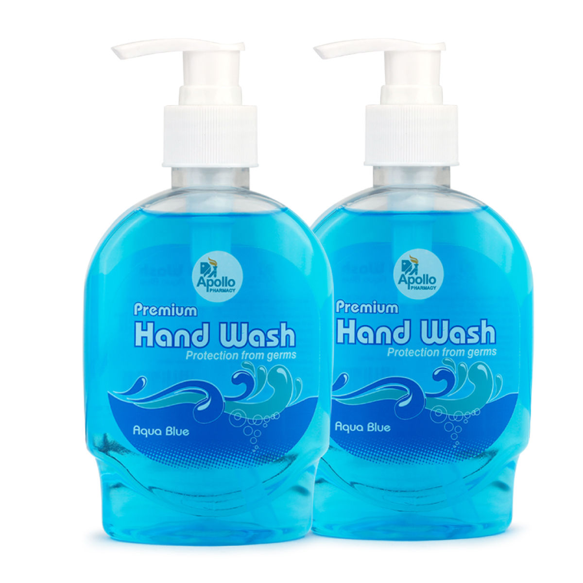 Apollo Pharmacy Premium Aqua Blue Handwash, 500 ml (2x250 ml)