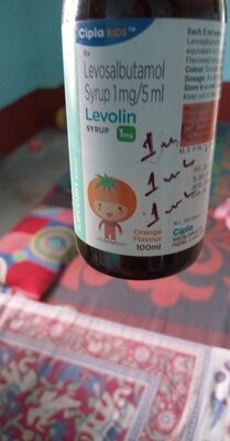 Cipla kids Levosalbutamol Levolin cough Syrup