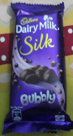 dairy milk silk bubbly