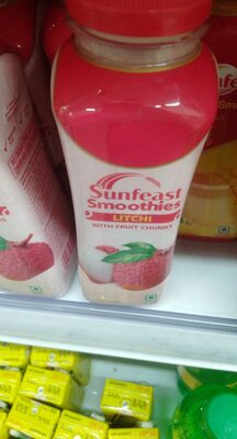 Sunfeast smoothies Litchi with fruit chunks 300ml