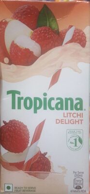 Tropicana Litchi Delight Juice 1Ltr (Pckt)