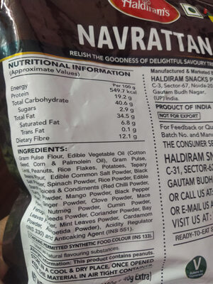 Haldiram navratan 440g