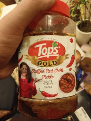Tops Gold Stuffed Red Chilli Pickle