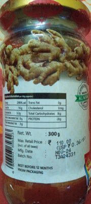 Three Mango Ginger Pickle