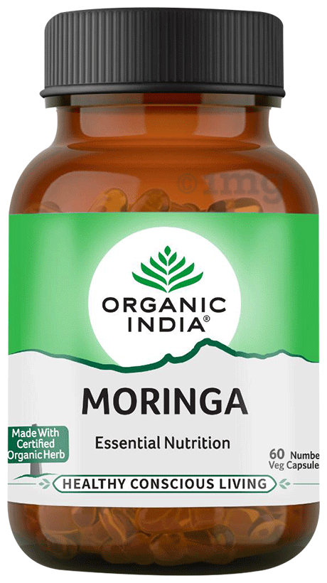 Organic India Moringa Capsule | Supports Energy Levels, Stamina & Vitality