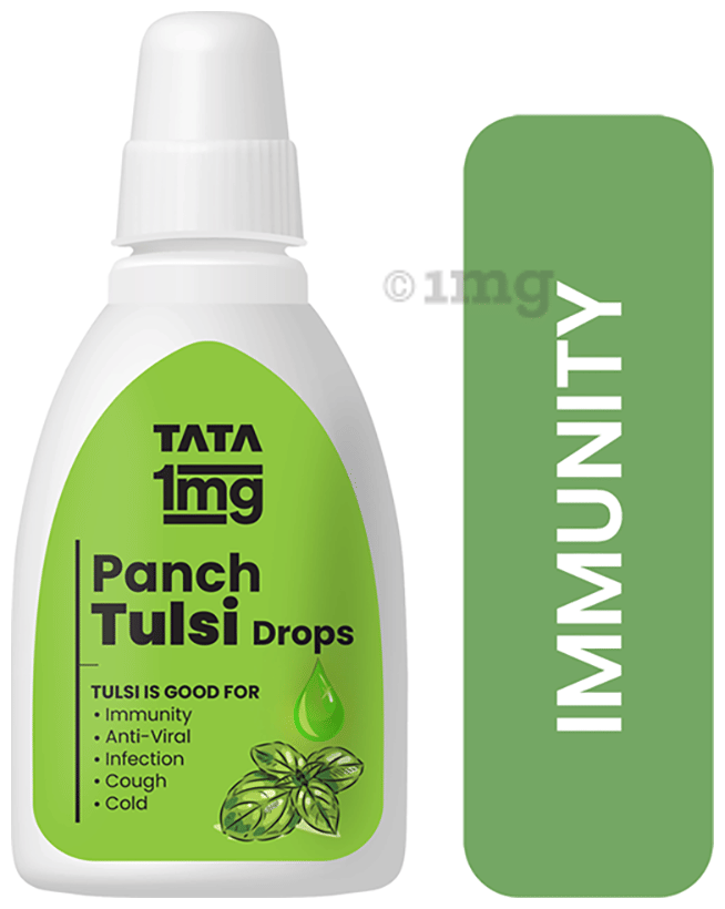 Panch Tulsi Drops for Respiratory Relief and Healthy Immunity | by Tata 1mg